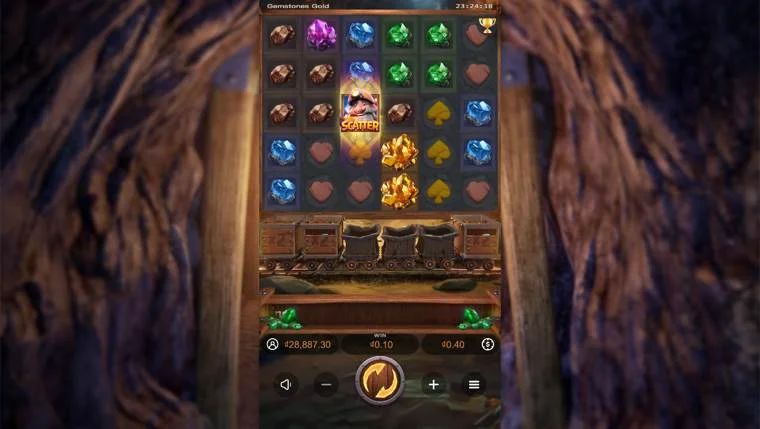 Ảnh bảng biểu tượng & tính năng game Gemstones Gold (slot PG) chơi tại LC79