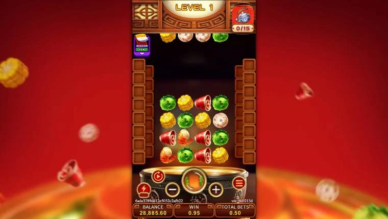 Ảnh bảng biểu tượng & tính năng game HOT POT PARTY (slot FC) chơi tại LC79